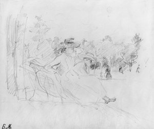 Al Bois de Boulogne, 1888 da Berthe Morisot
